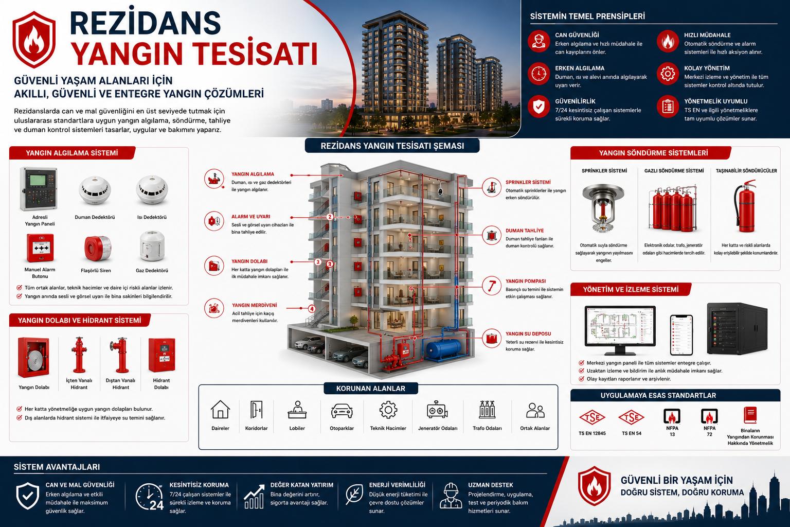 Rezidans Yangın Tesisatı