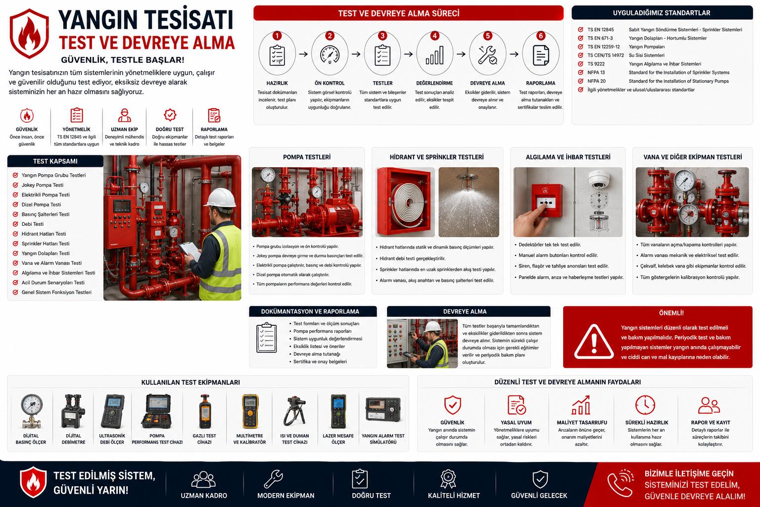 Yangın Tesisatı Test ve Devreye Alma